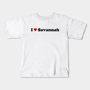 I Love Savannah Kids T-Shirt